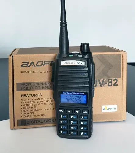 Rádio Comunicador Baofeng Uv-82 Vhf/uhf Dual B Walkie Talkie