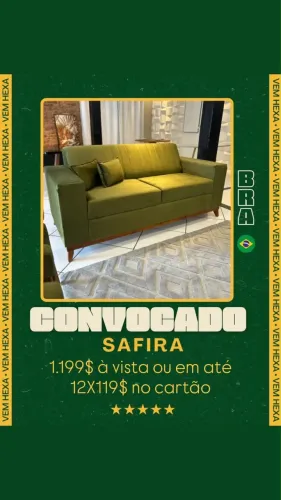 Sofá em promoção COPA 