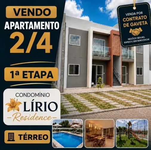Apartamento 2/4 Térreo no Papagaio - Entrada R$ 35 Mil!