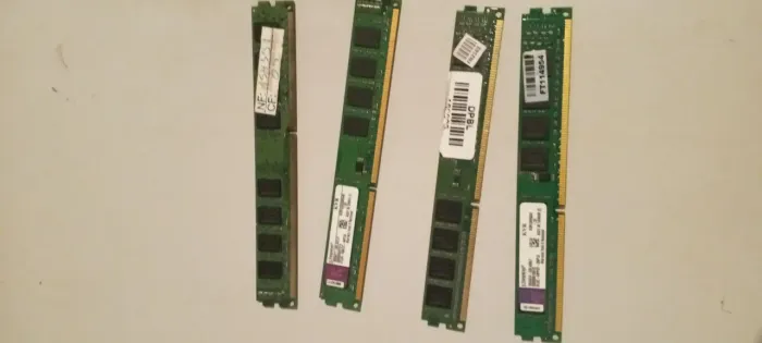 Lote 4 memórias ram ddr3 4gb