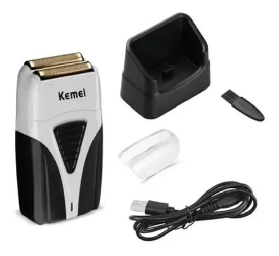 Barberador Shaver Acabamento Kemei 3383 Titanium Foil Metal
