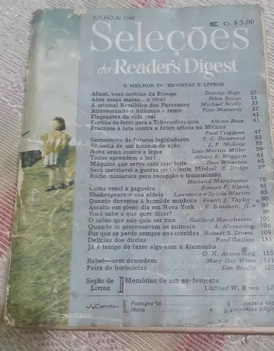 Livro Seleções do Reader's Digest - Ano 1948
