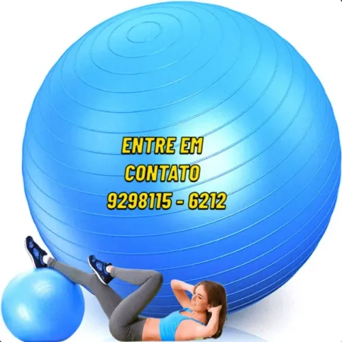 Bola de Pilates 65cm Postura Coordenação Flexibilidade-Entregamos 9h ás 23h