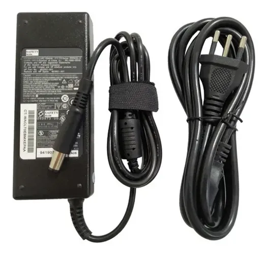 CARREGADOR HP P/ NOTE, PC e ALL IN ONE HP 19V 4.74A 90W - PINO GROSSO 7,4mm X 5,