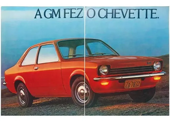 Chevette 1973: folder, encarte de lançamento