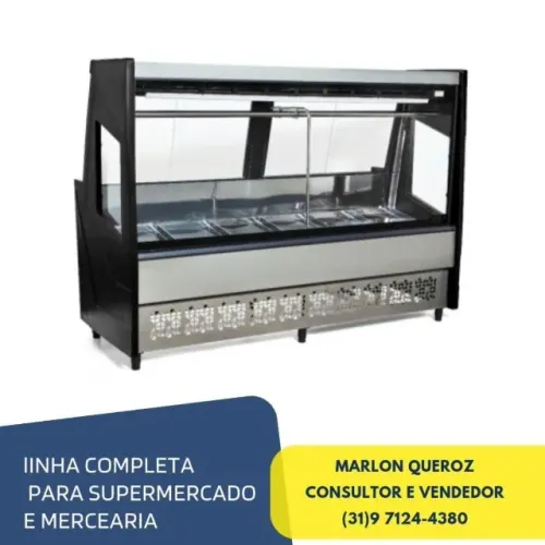 Balcão de Açougue Polar Preto 2M