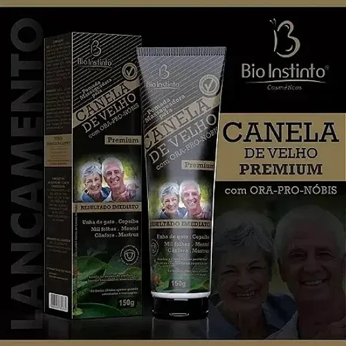 pomada canela de velho premium ora pro noo 150g bio instinto