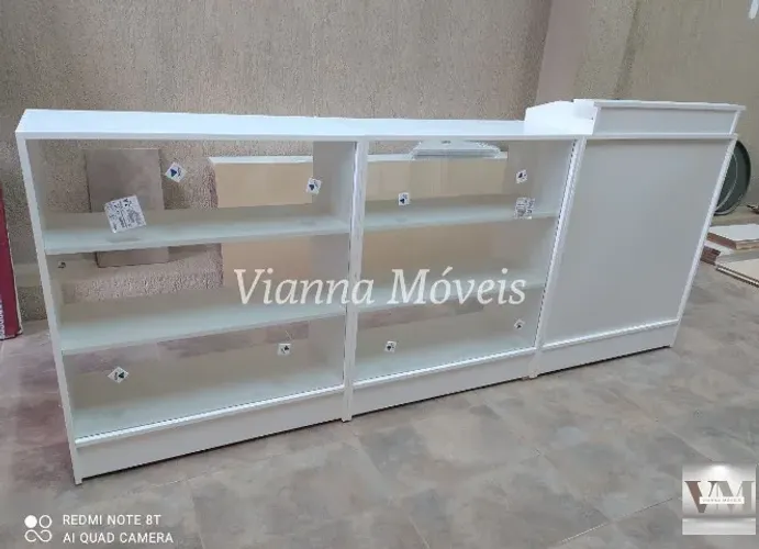 Balcão Caixa + 2 Balcões Vitrine - Direto da Fábrica