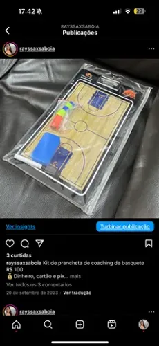 Kit de prancheta de coaching de basquete 
