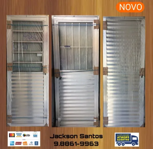Porta de A.L.U.M.Í.N.I.O (Novo) Entrega Gratis