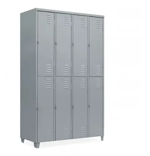 Armário Roupeiro de Aço Locker 8 Portas Grandes