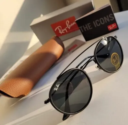 Óculos de sol polarizado feminino Rayban round 