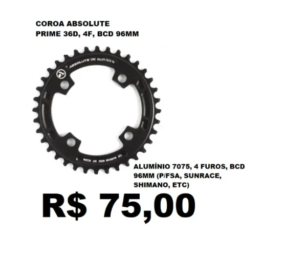 coroa para pe de vela 36 e 38d absolute