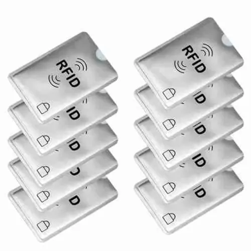 Anti Rfid Carteira Bloqueio Leitor De Banco Caso Do Cartão De Crédito Id Titular