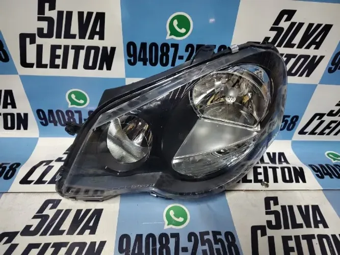 farol esquerdo mascara negra polo 2007 ate 2014 novo importado 