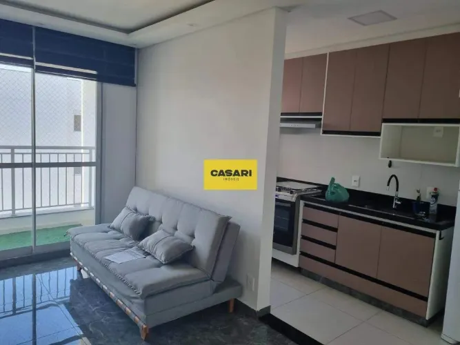 Apartamento 2 quartos, varanda, Condominio Living Magic Rudge Ramos - último andar - 52m2-