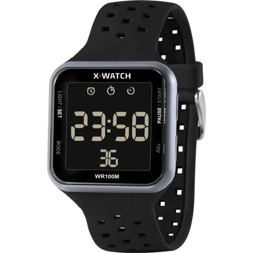 Relógio X-WATCH Digital cinza/preto - PROMO PÓS CARNAVAL 