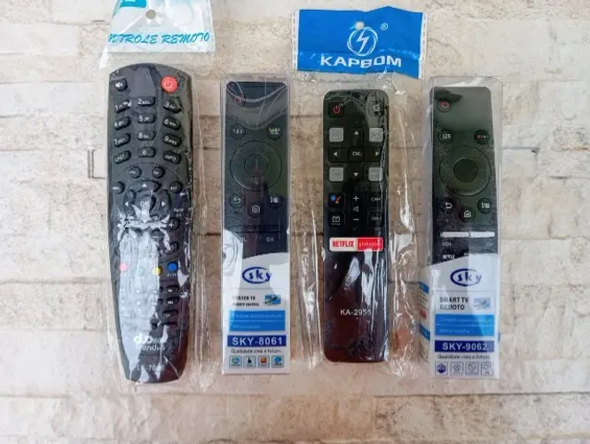 Controle Remoto TV Varias Marcas + Pilhas