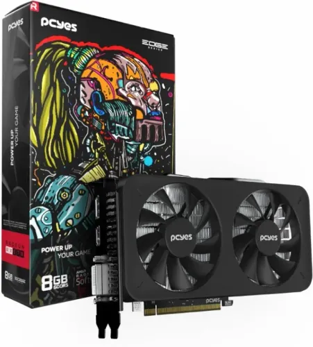 Placa de Vídeo Gpu Rx 570 8Gb 256Bits Gddr5 Projeto Edge Pvex5708Gb2F INSTALAMOS -Coimbra