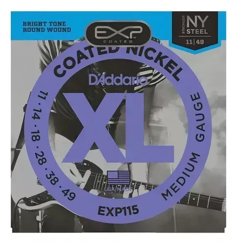 Encordoamento Guitarra 011 Daddario Exp115 Exp-115