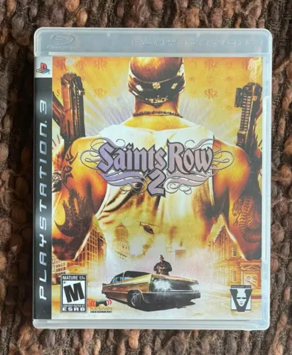 SAINTS ROW  2 ORIGINAL SONY PLAYSTATION 3 PS3 C/ MANUAL MÍDIA FÍSICA EM EXCELENTE ESTADO