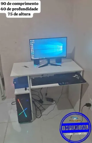 Mesa Gamer Branca - Nova