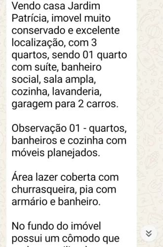 Casa jardim Patrícia 