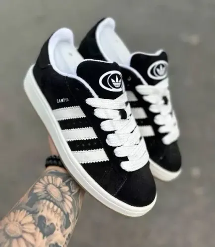 Tênis Adidas Campus Preto e Branco