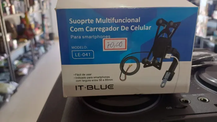 Suporte Multifuncional com Carregador para Celular