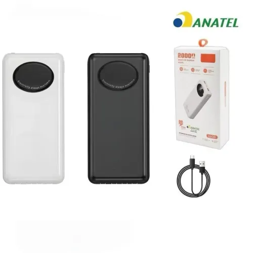 Carregador portátil 20.000 MAH ANJ.GG ORIGINAL ANATEL