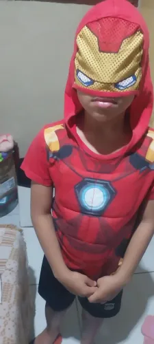Fantasia infantil idade 8 anos homem aranha batman homem de ferro