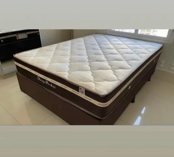 Cama box molas ensacadas casal novas embaladas