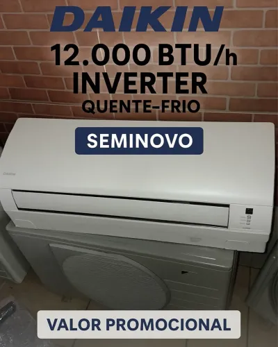 AR-CONDICIONADO DAIKIN 12.000 BTU/h INVERTER QUENTE-FRIO - SEMINOVO