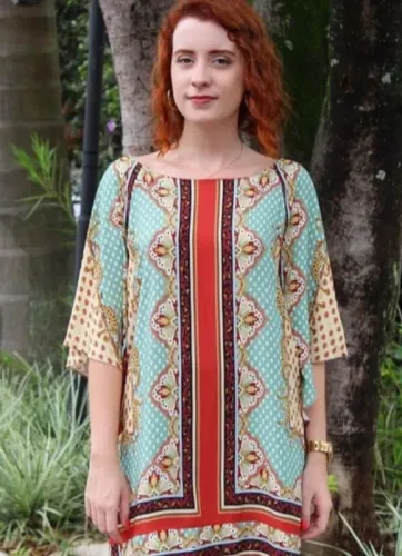 vestido curto farm tile p
