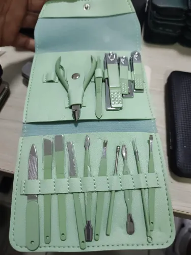 Kit manicure 16 peças cortador unha