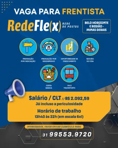 VAGA DE FRENTISTA
