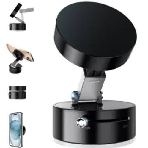 Suporte magnético para carro, suporte de ventosa