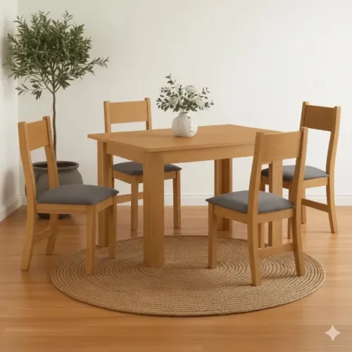 Queima de estoque mesa com 4 lugares carol 