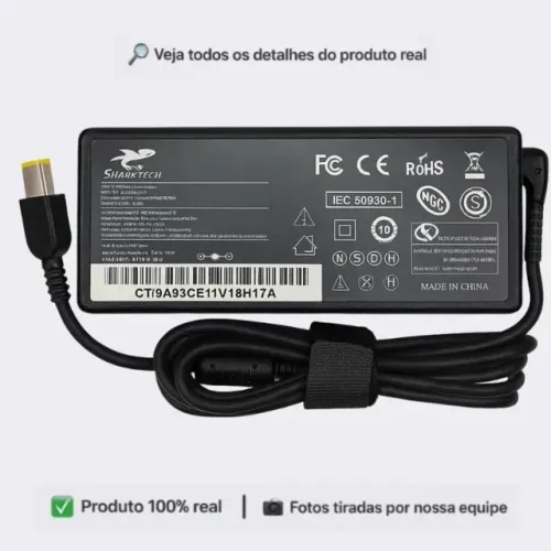 Carregador Para Lenovo Thinksmart M80q 20v 6.75a 135w