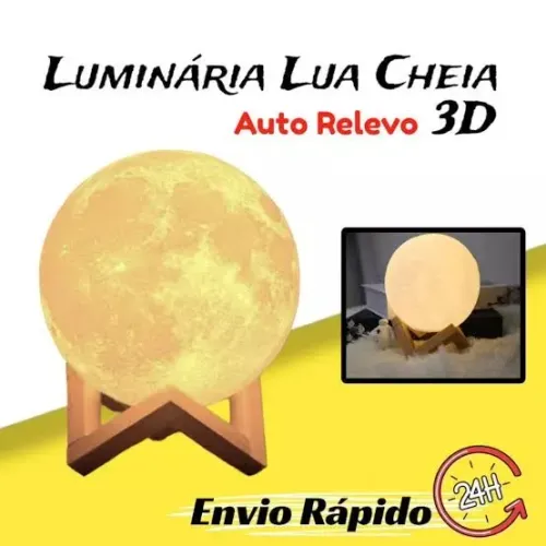 Luminária E Umidifcador Lua Cheia ENTREGAMOS!<br> 