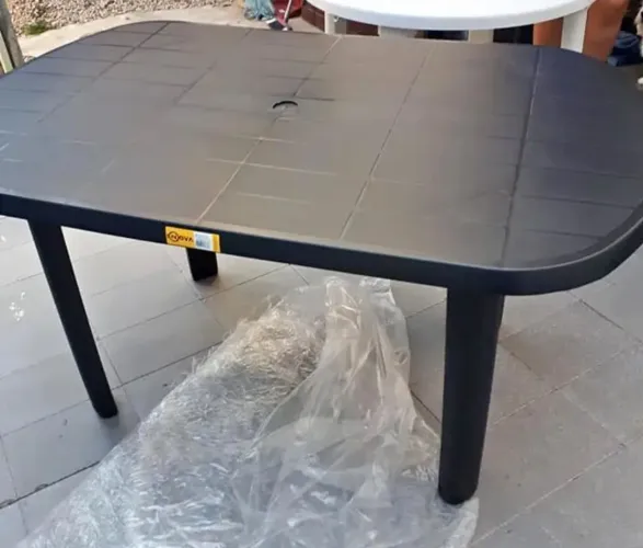Mesa de plástico oval topplastic