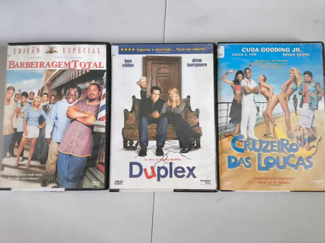 Lote de DVDs: Barbeagem Total, Duplex e Cruzeiro das Loucas