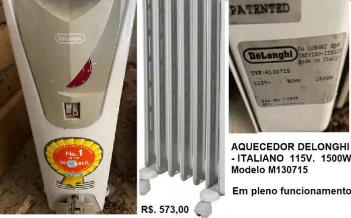 AQUECEDOR A ÓLEO MARCA DELONGHI - made in Italia
