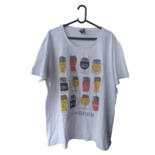 Camiseta Estampada de Cerveja - Unissex