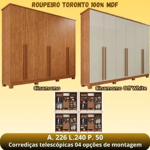 Roupeiro Toronto 6prts PROMOÇÃO!!?