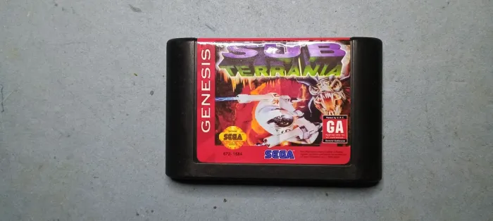Mega Drive Sub-Terrania jogo Sega Genesis