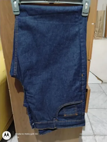 CALÇA JEANS STRESS BÁSICA NOVA