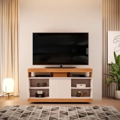 RACK COM RODINHAS PARA TV'S ATÉ 50"