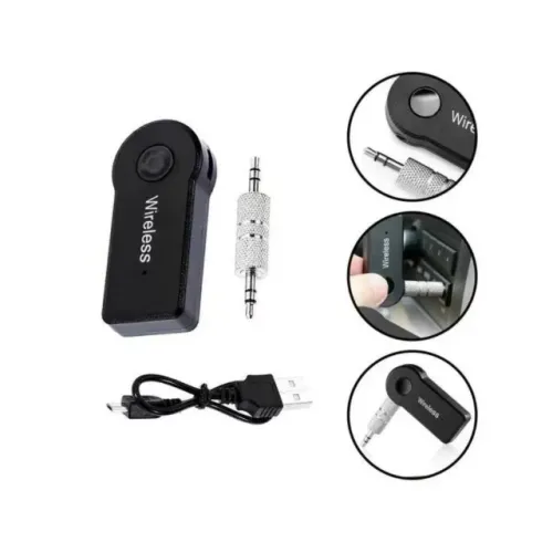 Mini Adaptador Bluetooth Para Som Automotivo P2 com bateria