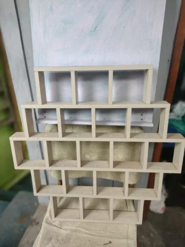 Cubos de madeira para decoração 